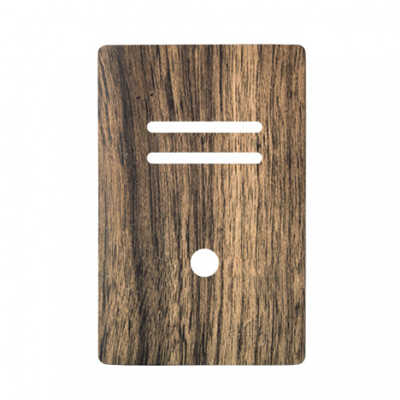 Placa p/ 2 Interruptores + Furo 4x2 - Novara Carvalho